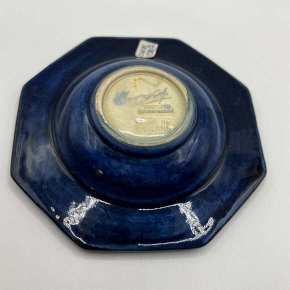 Moorcroft, circa 1930’s - Columbine floral cobalt blue Ashtray - Picture 5 of 6